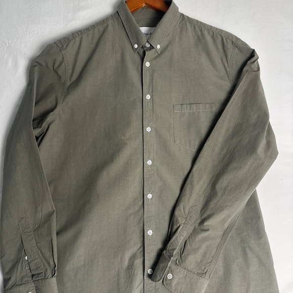 Steven Alan army green mens shirt - Picture 1 of 3